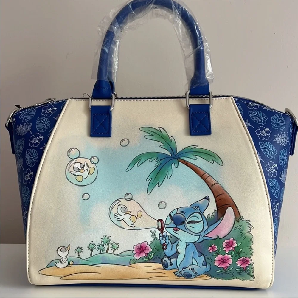 Loungefly Disney Lilo & Stitch Bubbles Satchel Bag - Picture 2 of 7
